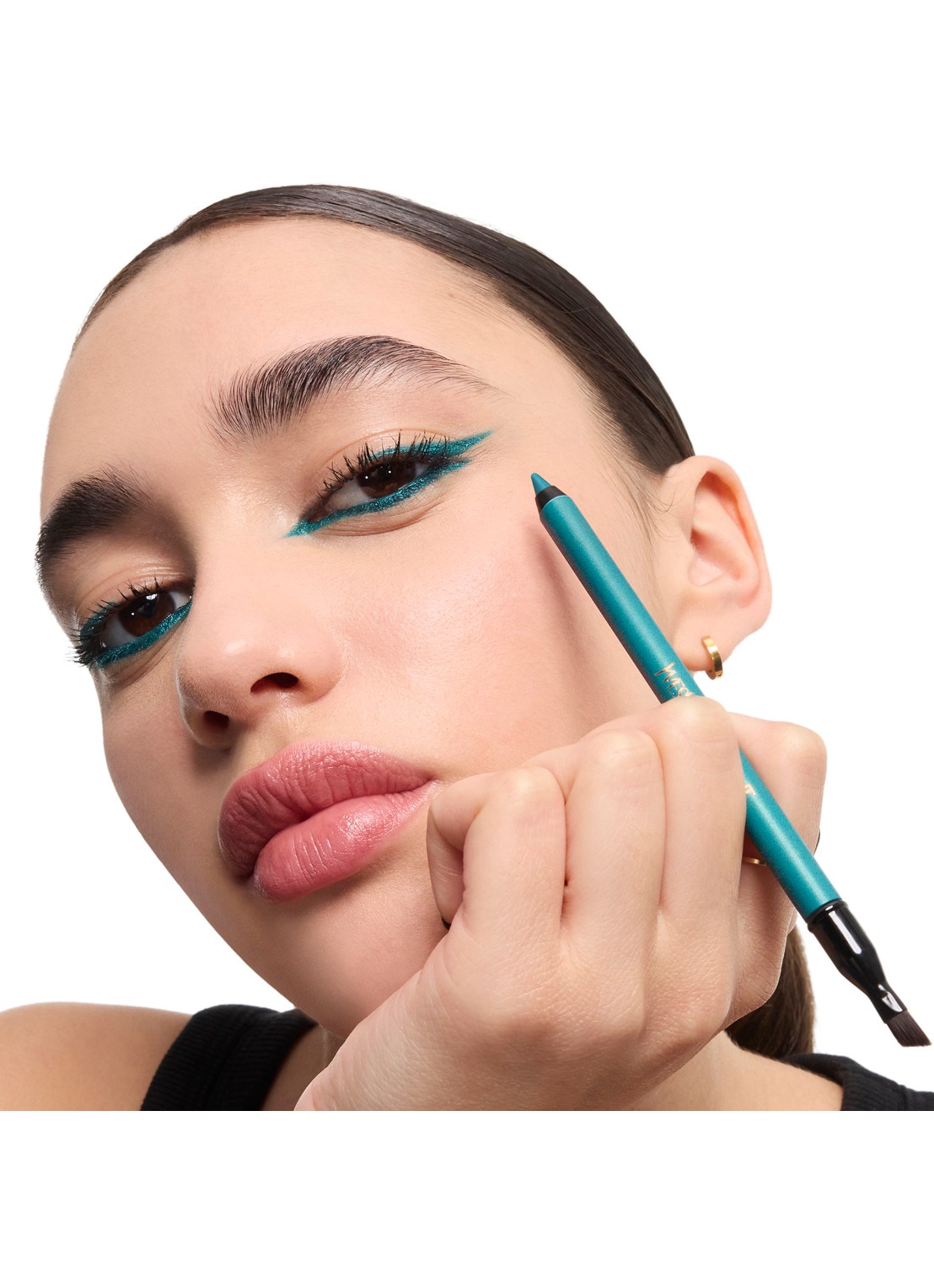 Yves Saint Laurent Lines Liberated - oogpotlood  - detail 5 13 bewitching turquoise
