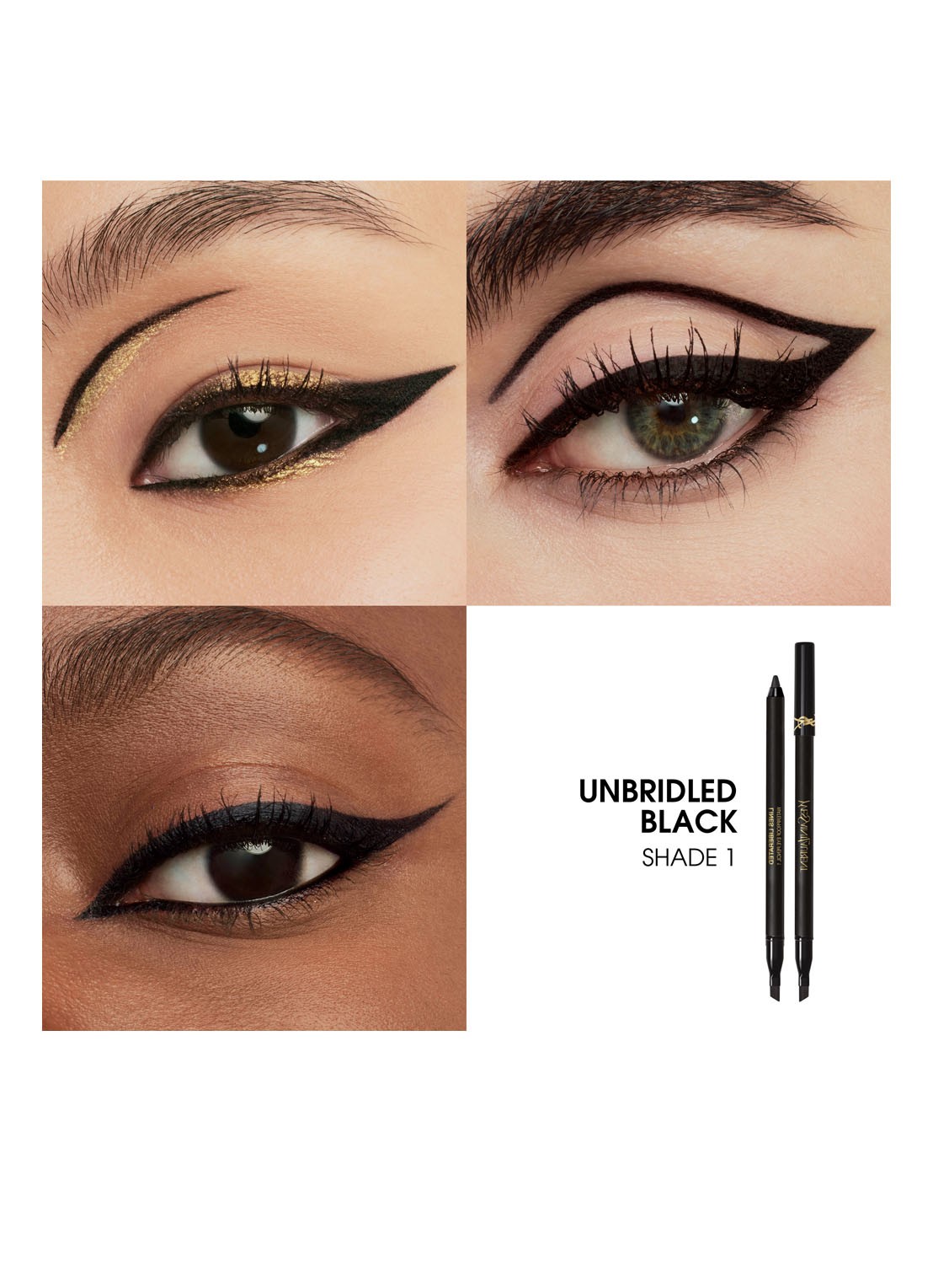 Yves Saint Laurent Lines Liberated - waterproof oogpotlood - detail 3 01 unbribled black