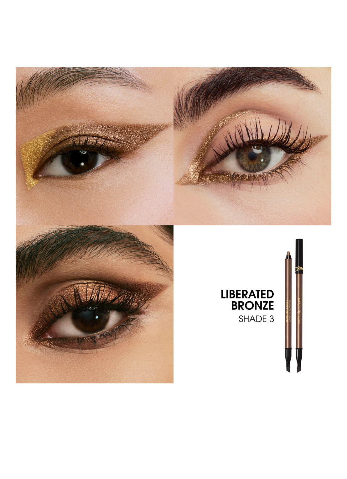 Yves Saint Laurent Lines Liberated - waterproof oogpotlood - detail 3 03 liberated bronze