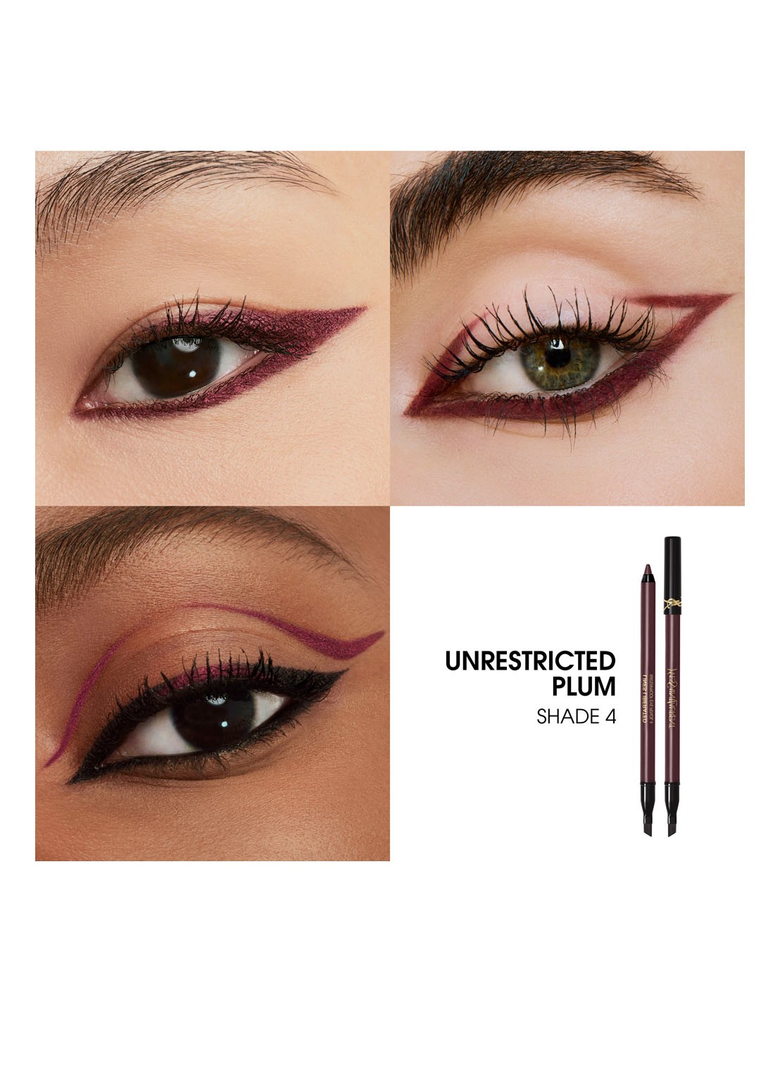 Yves Saint Laurent Lines Liberated - waterproof oogpotlood - detail 3 04 unrestricted plum