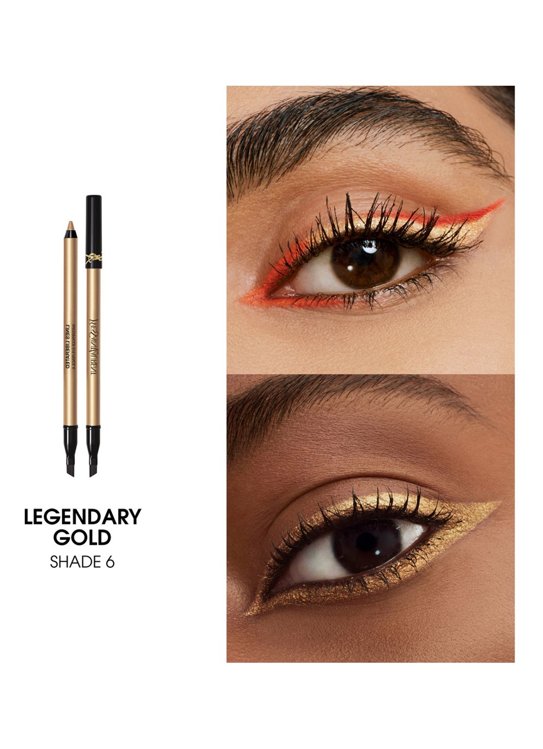 Yves Saint Laurent Lines Liberated - waterproof oogpotlood - detail 2 06 legendary gold 