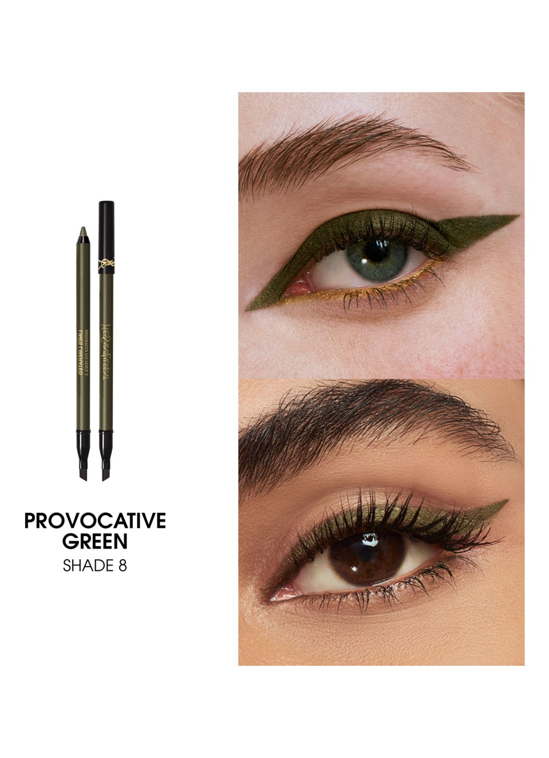 Yves Saint Laurent Lines Liberated - waterproof oogpotlood - detail 3 08 provocative green