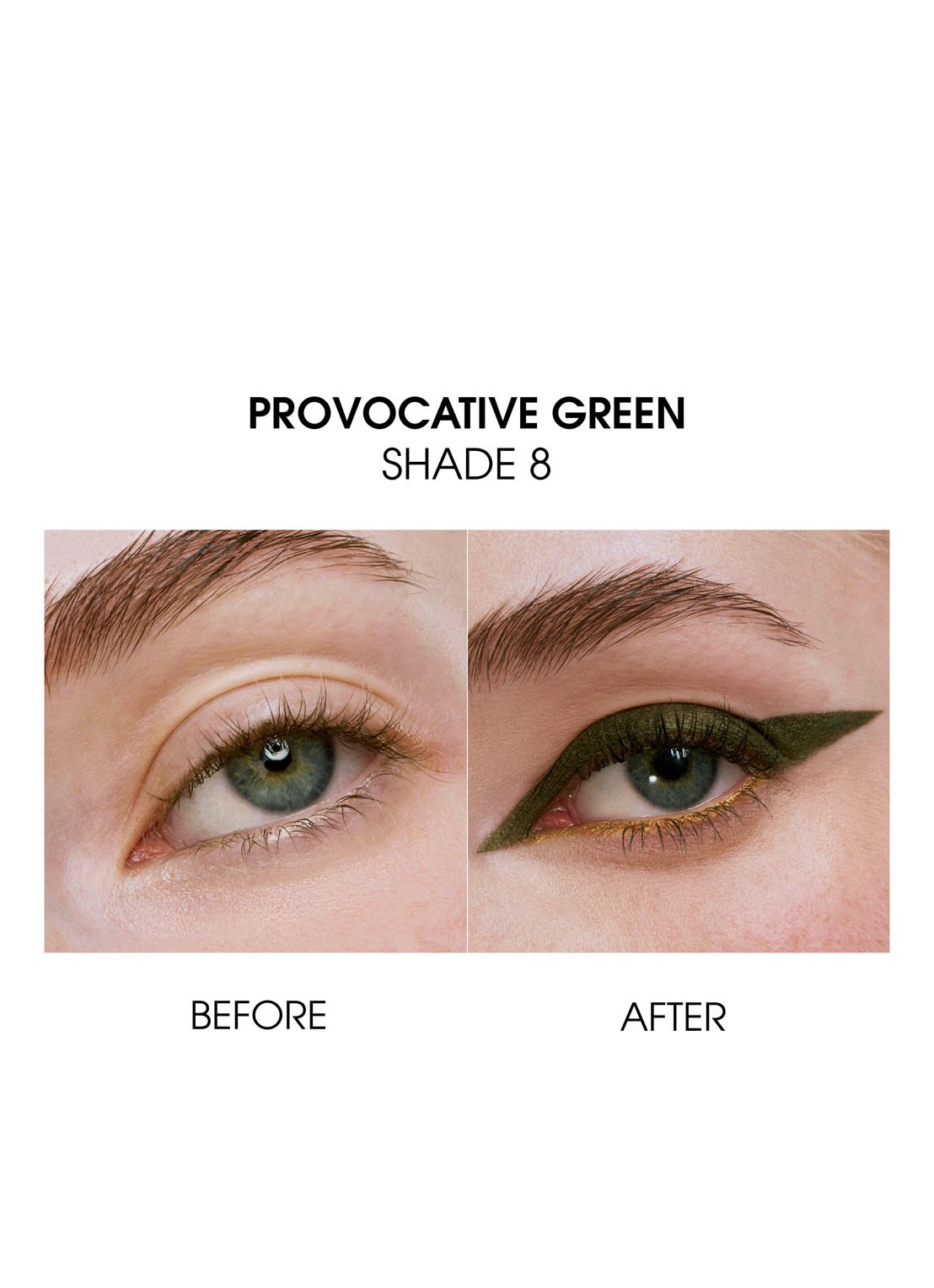 Yves Saint Laurent Lines Liberated - waterproof oogpotlood - detail 5 08 provocative green