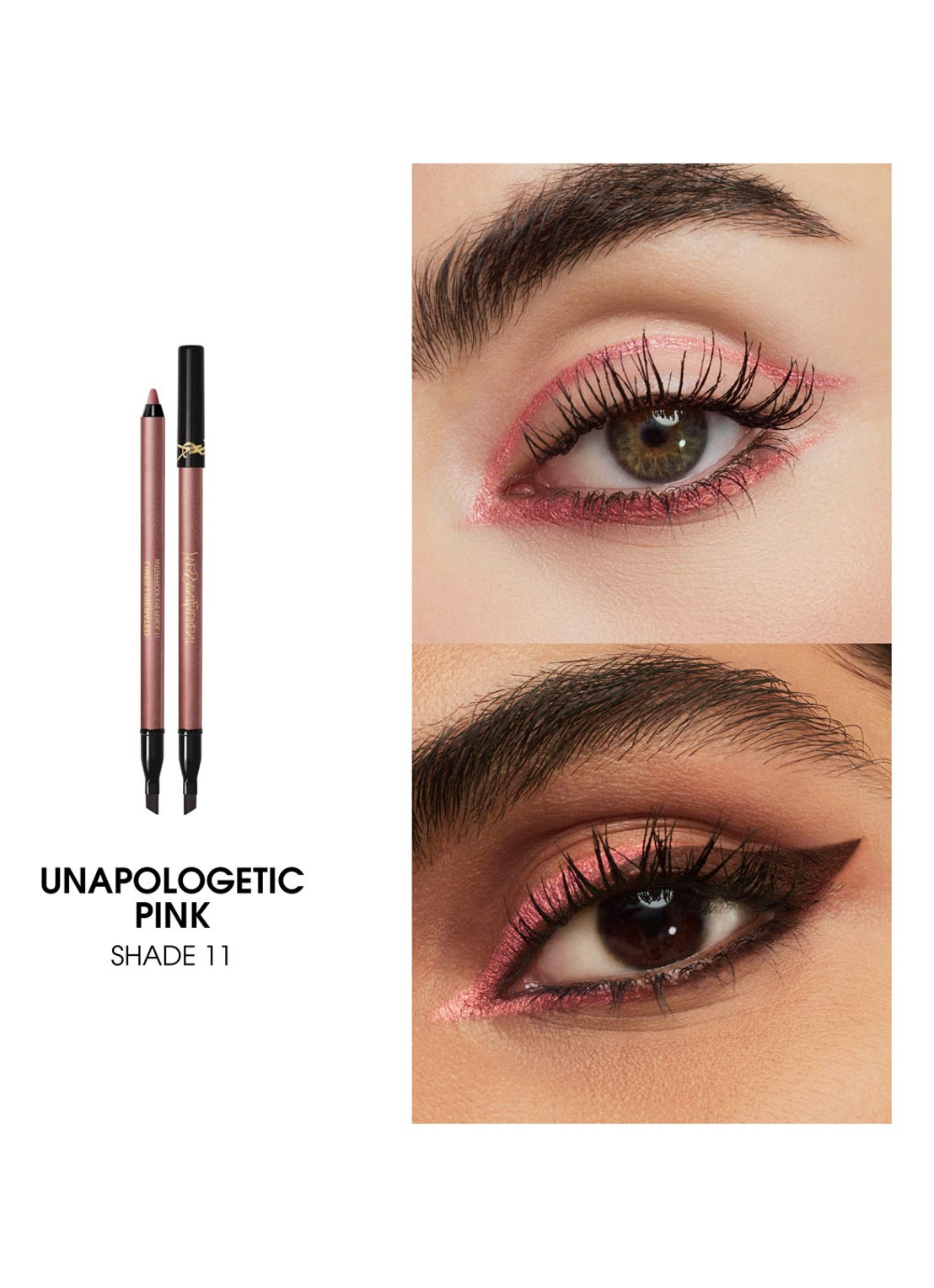 Yves Saint Laurent Lines Liberated - waterproof oogpotlood - detail 3 11 unapologetic pink