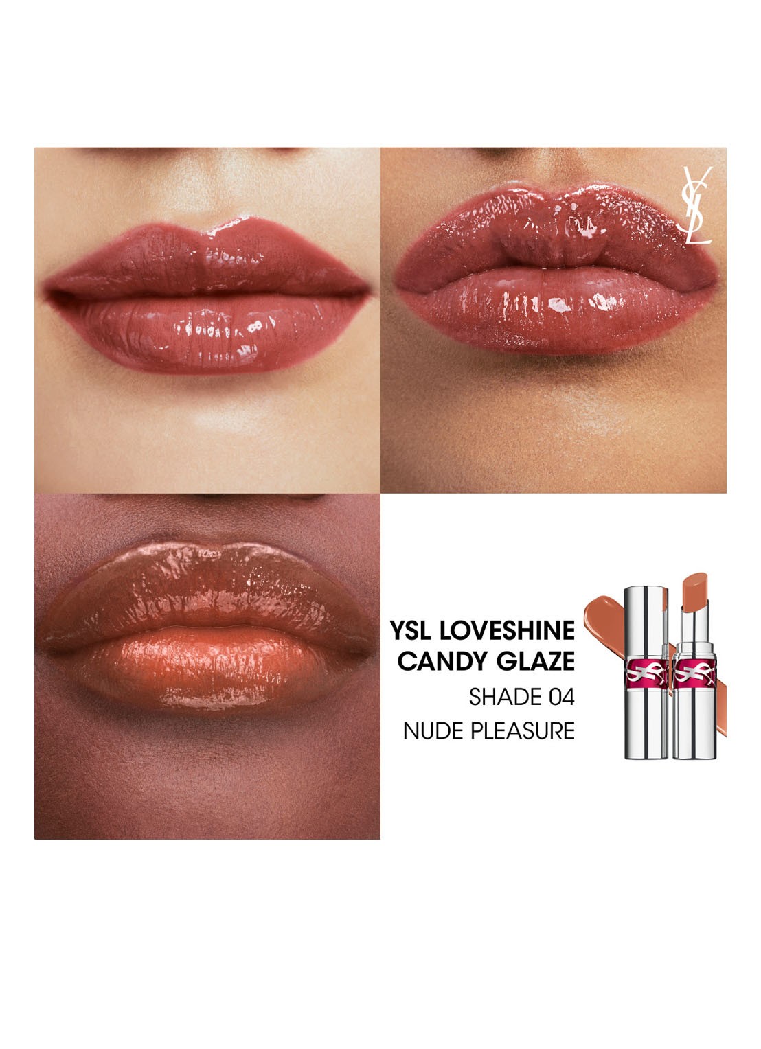 Yves Saint Laurent Loveshine Candy Glaze - lipgloss - detail 5 04 nude pleasure