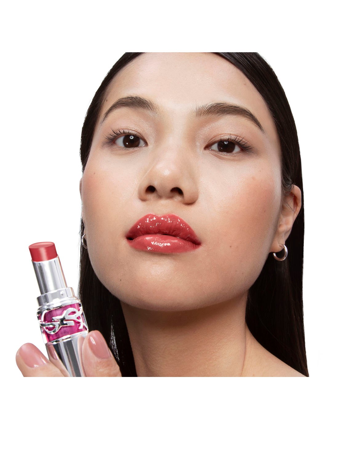 Yves Saint Laurent Loveshine Candy Glaze - lipgloss - detail 4 05 pink satisfaction