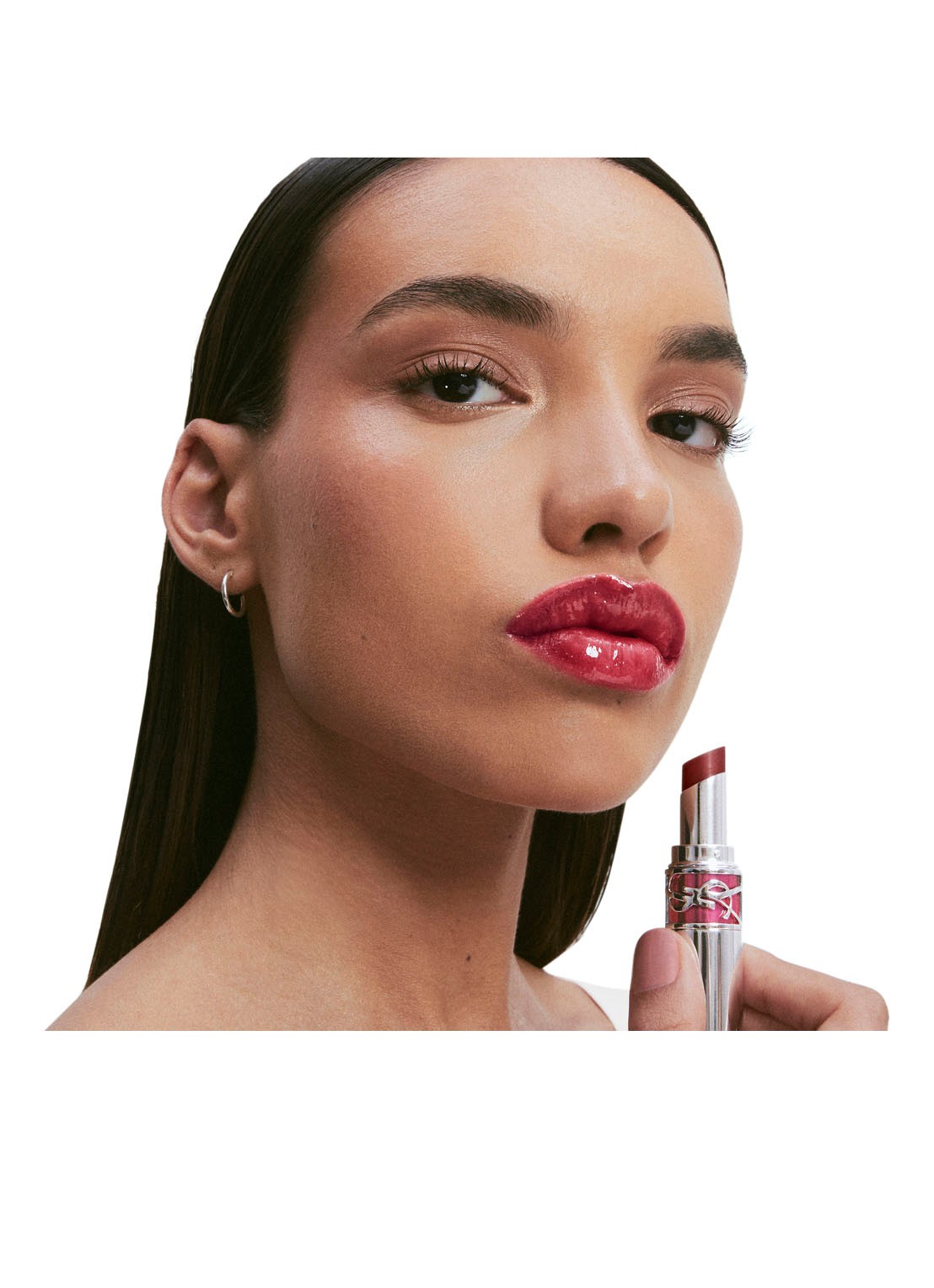 Yves Saint Laurent Loveshine Candy Glaze - lipgloss - detail 4 06 burgundy temptation