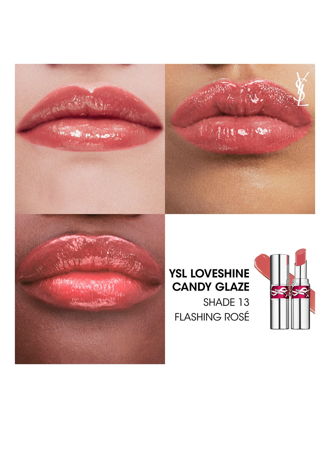 Yves Saint Laurent Loveshine Candy Glaze - lipgloss - detail 3 13 flashing rosé