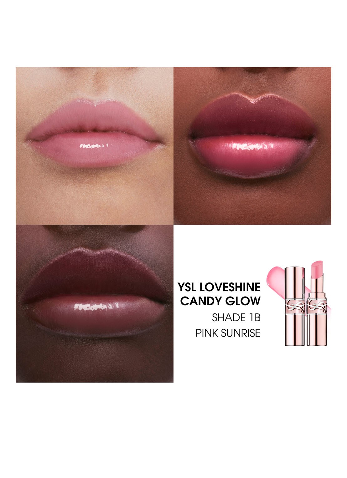 Yves Saint Laurent  Loveshine Candy Glow - getinte lipbalsem - detail 3 1b pink sunrise