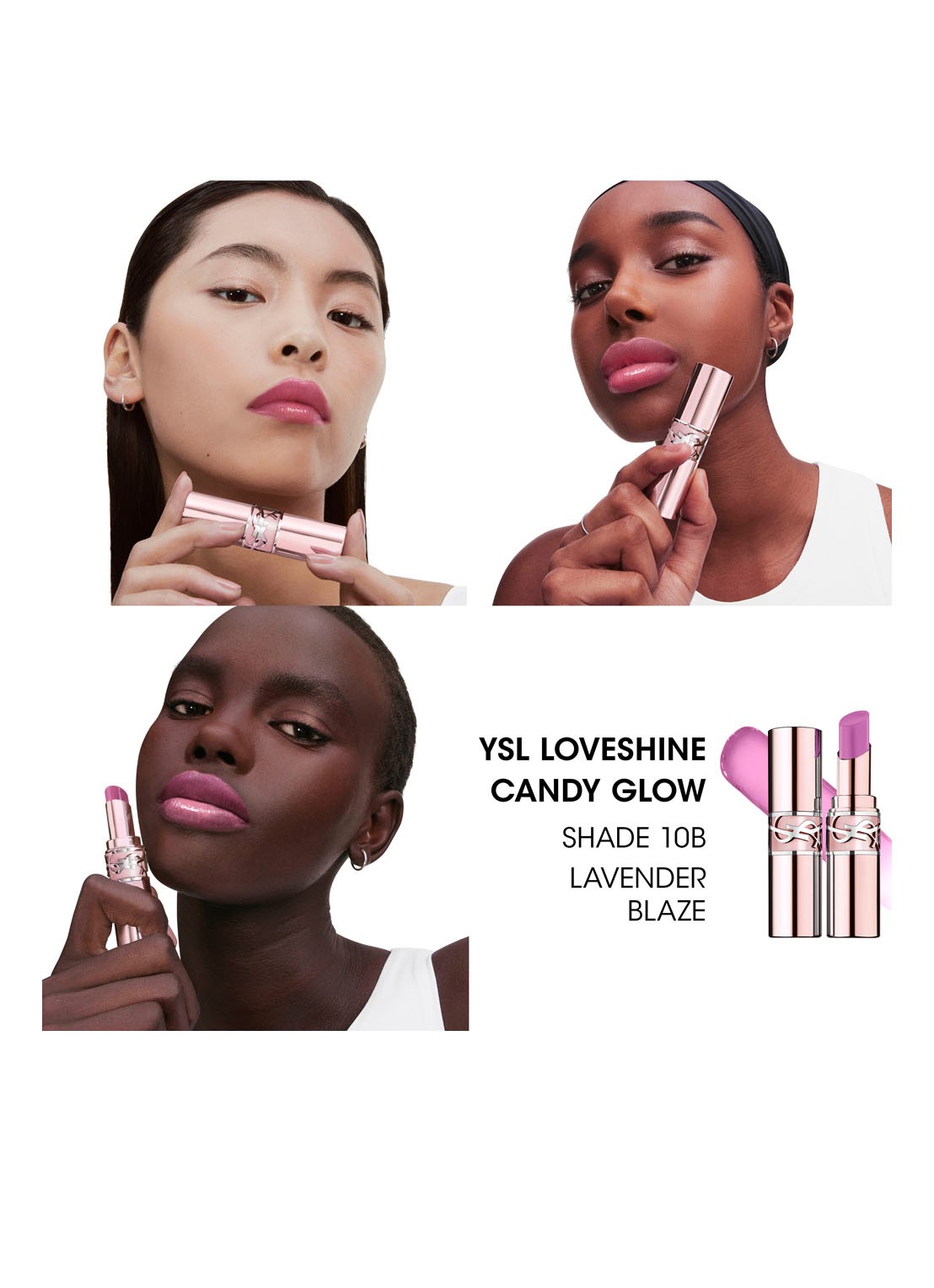 Yves Saint Laurent Loveshine Candy Glow - getinte lipbalsem - detail 4 10b lavender blaze