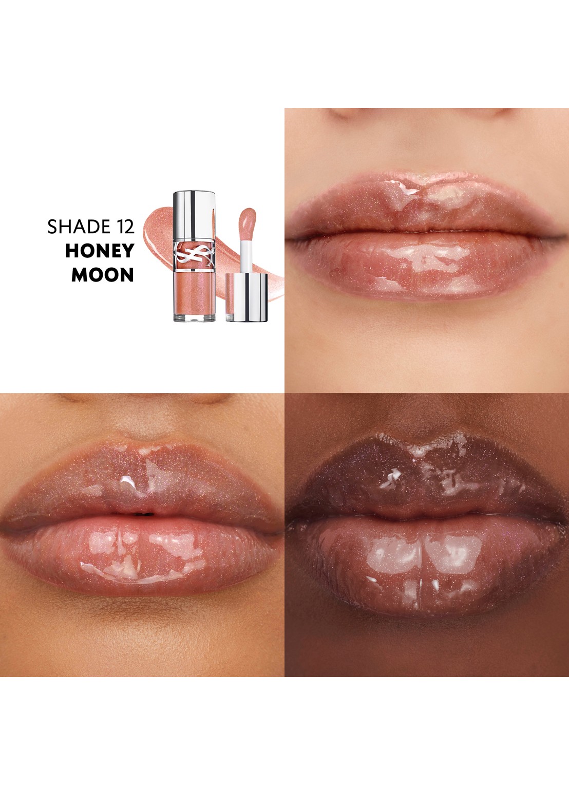 Yves Saint Laurent Loveshine Gloss - hydraterende lipolie  - detail 5 12 honey moon