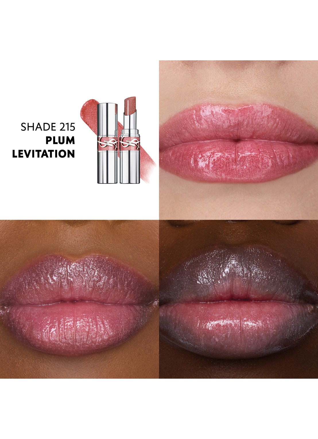 Yves Saint Laurent Loveshine Lipstick  - detail 2 215 plum levitation