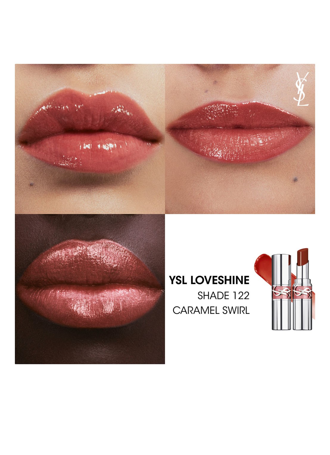 Yves Saint Laurent Loveshine - lipstick - detail 2 122 caramel swirl