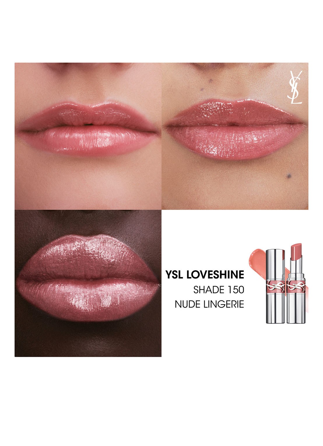 Yves Saint Laurent Loveshine - lipstick - detail 2 150 nude lingerie