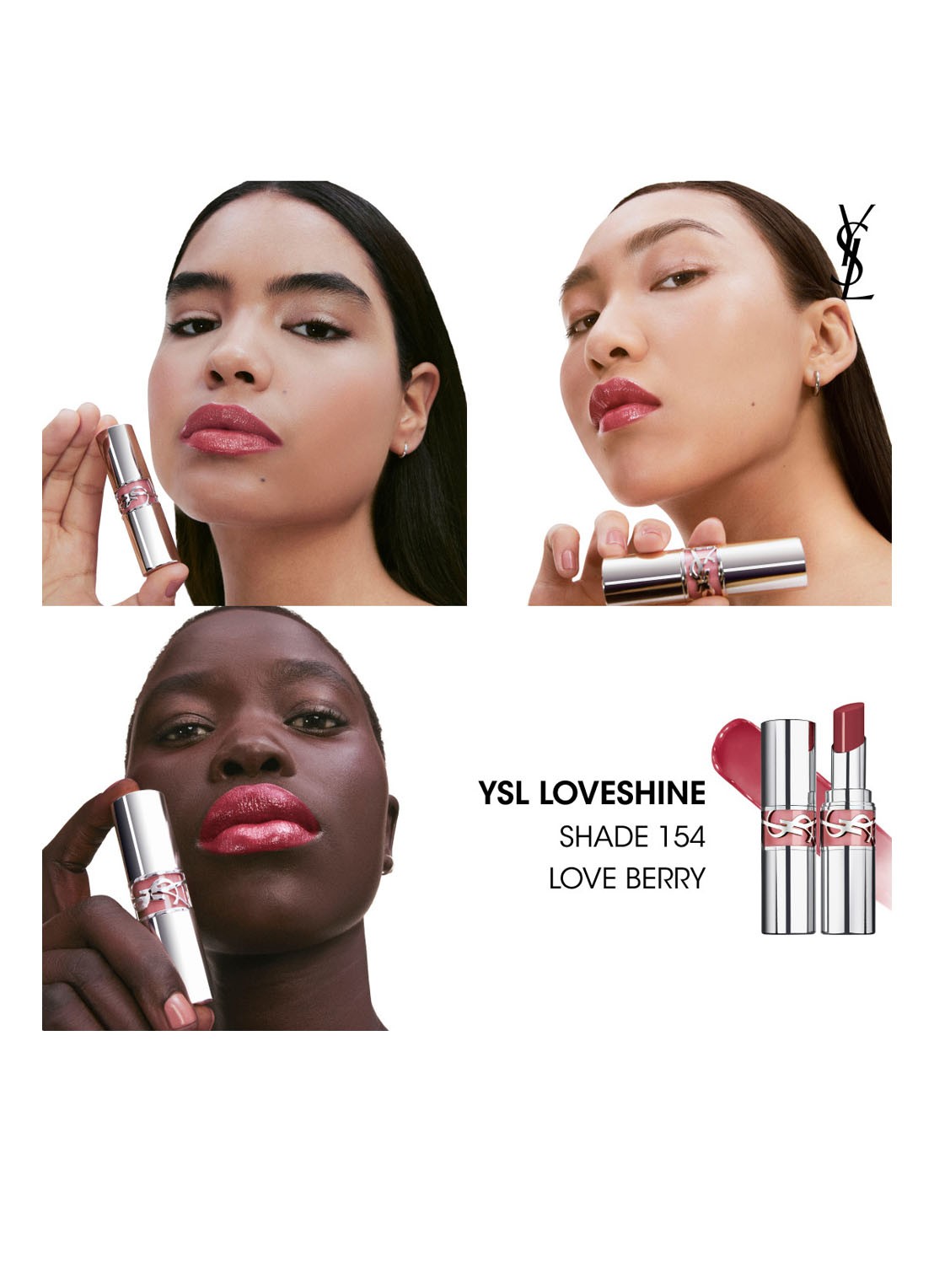 Yves Saint Laurent Loveshine - lipstick - detail 5 154 love berry