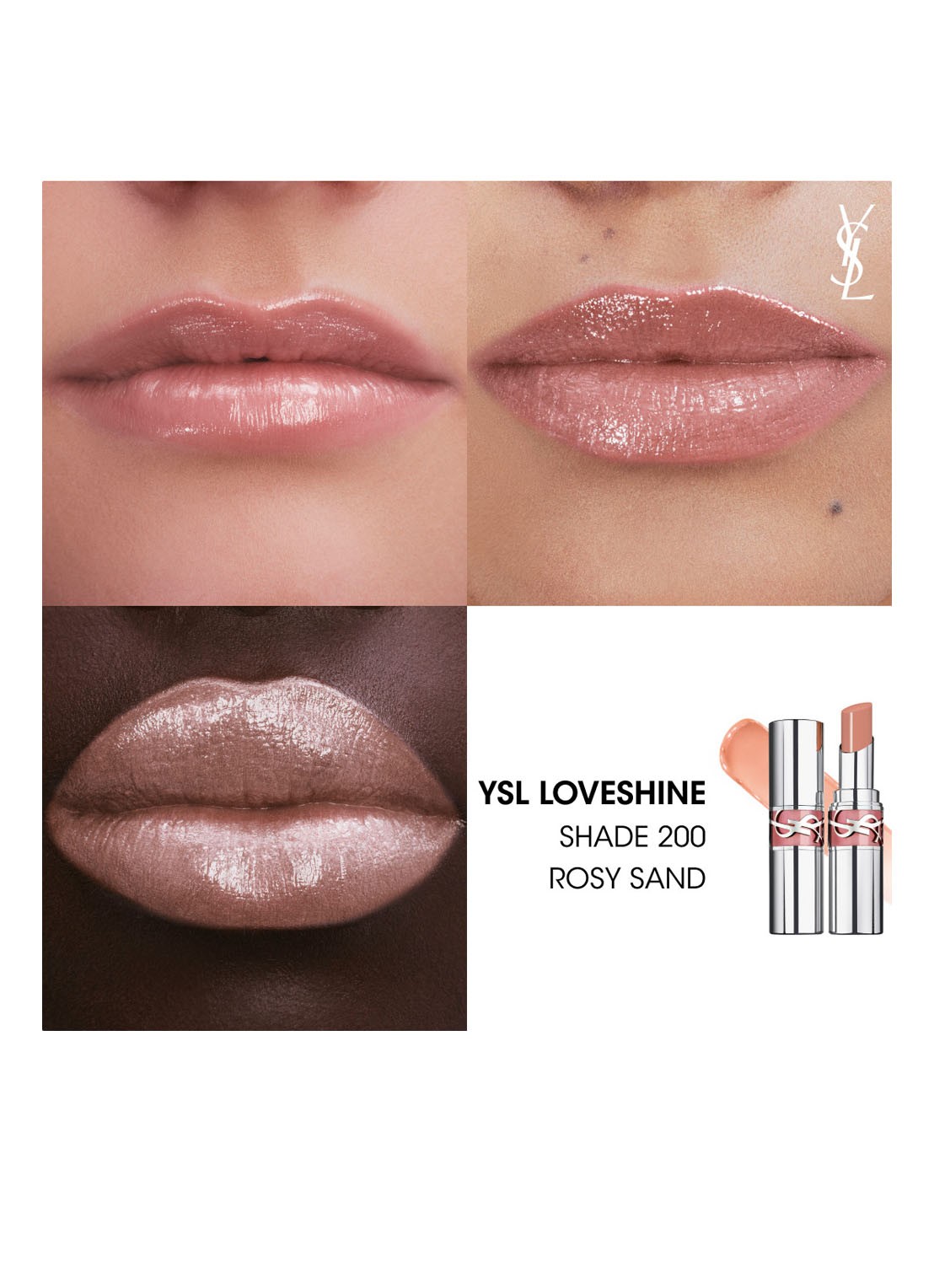 Yves Saint Laurent Loveshine - lipstick - detail 2 200 rosy sand