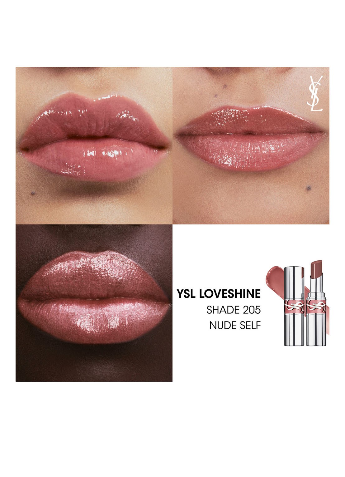 Yves Saint Laurent Loveshine - lipstick - detail 4 205 nude self
