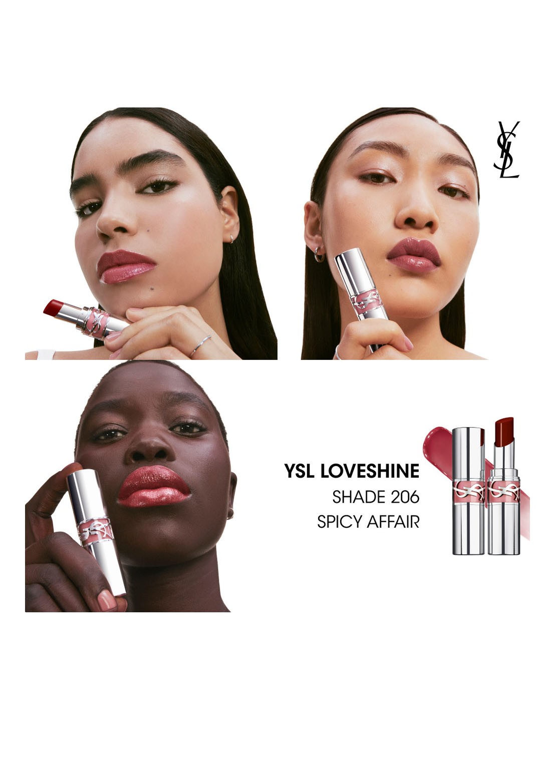 Yves Saint Laurent Loveshine - lipstick - detail 7 206 spicy affair