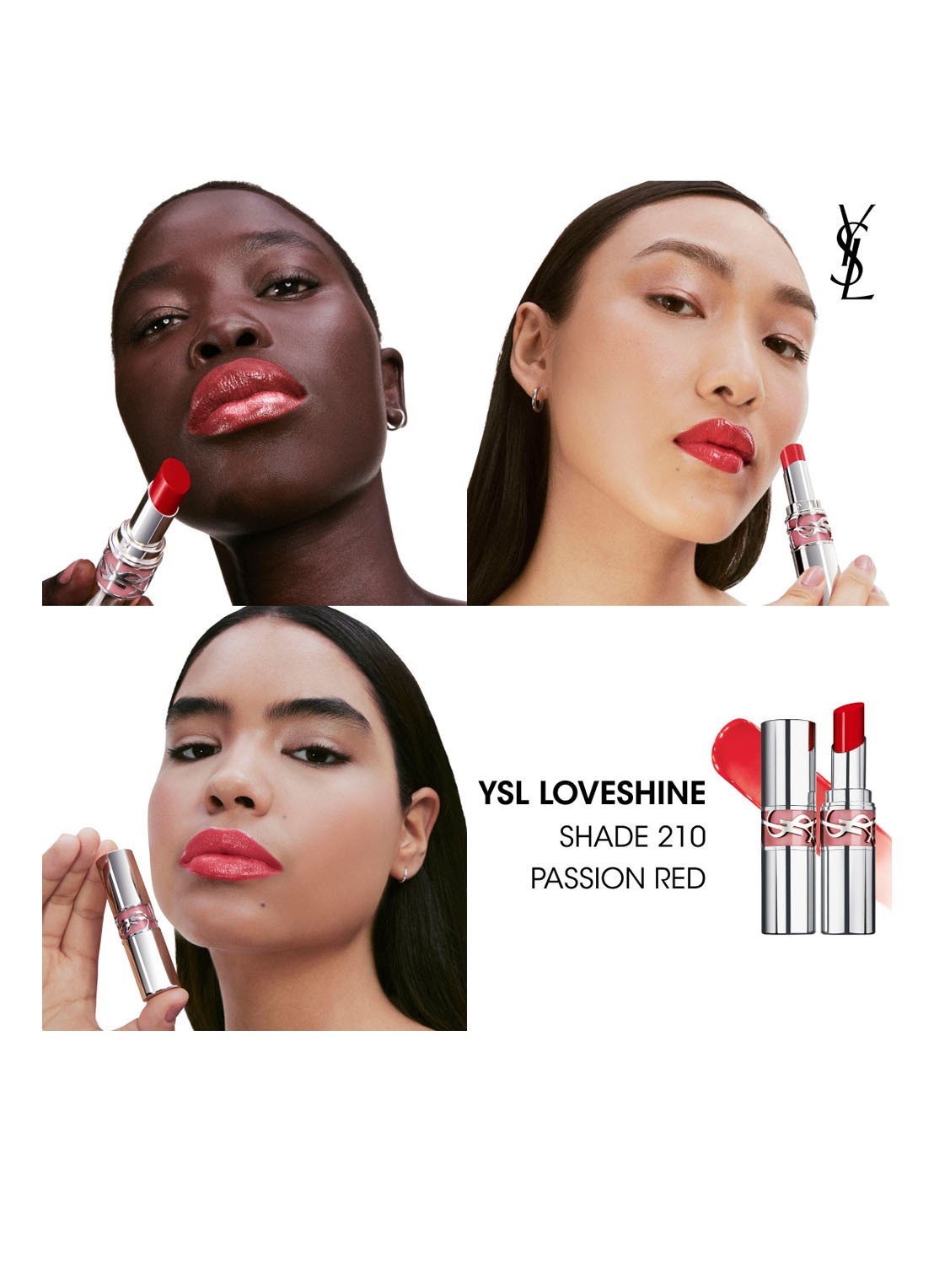 Yves Saint Laurent Loveshine - lipstick - detail 5 210 passion red