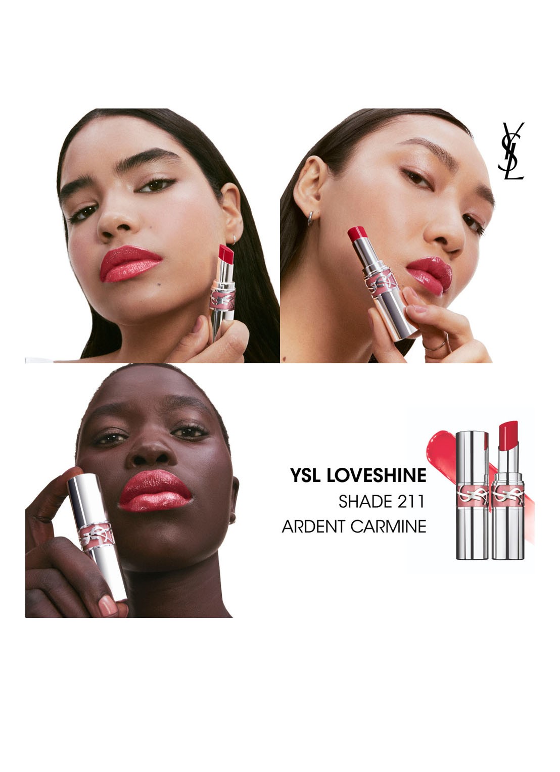 Yves Saint Laurent Loveshine - lipstick - detail 7 211 ardent carmine