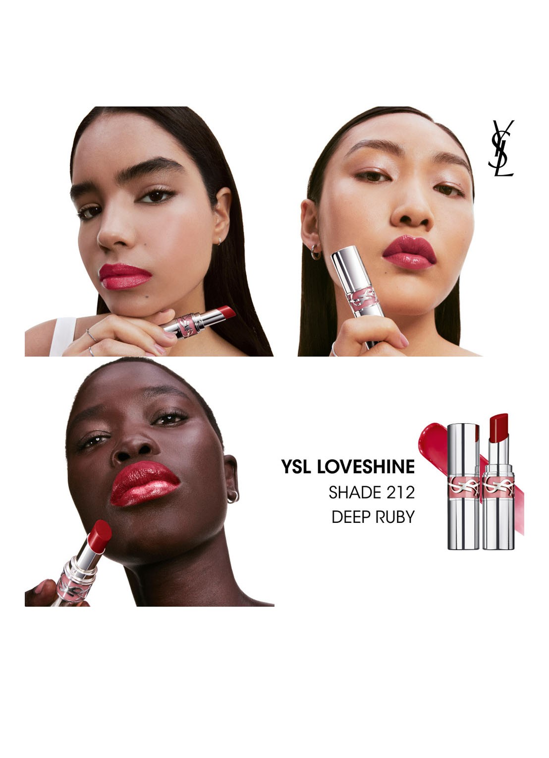 Yves Saint Laurent Loveshine - lipstick - detail 7 212 deep ruby