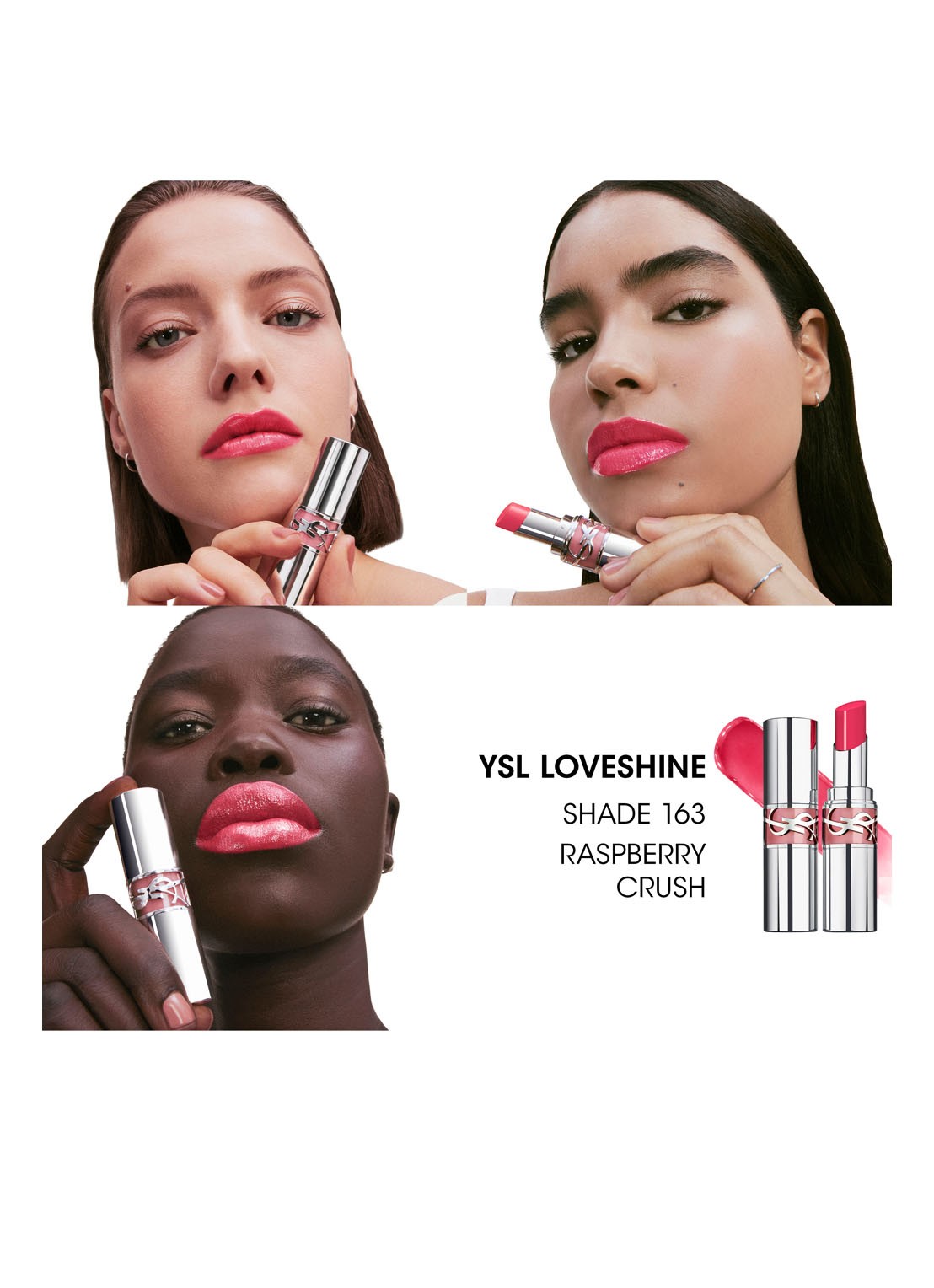 Yves Saint Laurent Loveshine - Lipstick - detail 3 163 raspberry crush