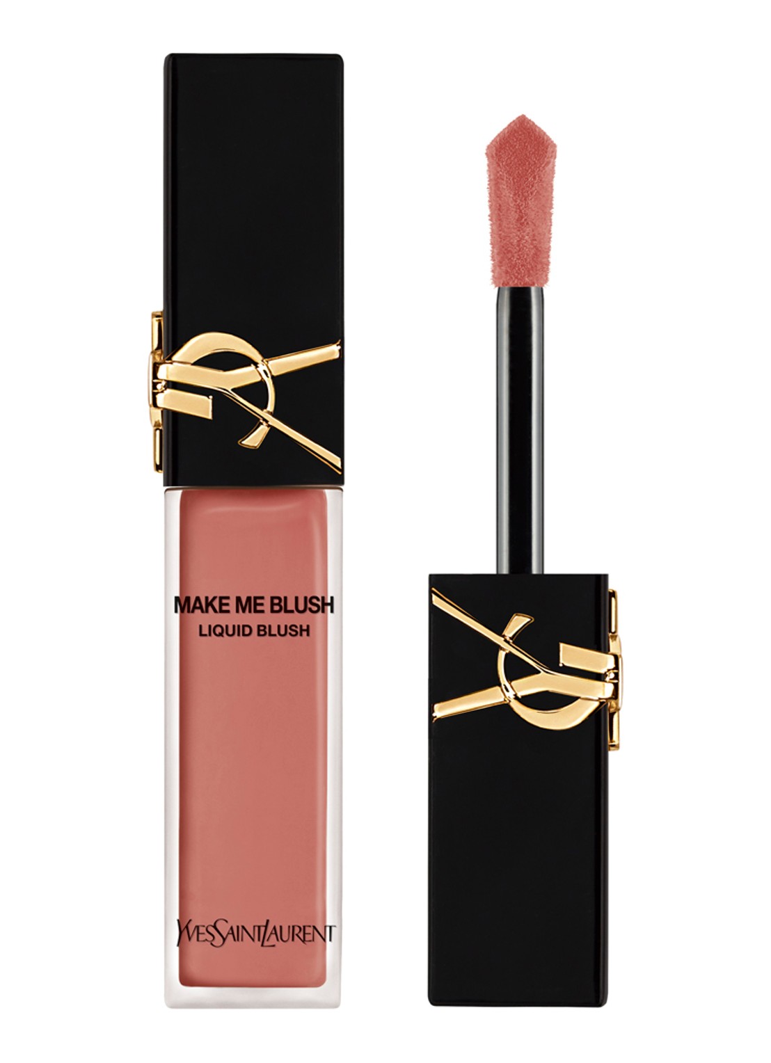 Yves Saint Laurent Make Me Blush Liquid Blush - vloeibare blush - voorkant 5 shade 37 peachy nude