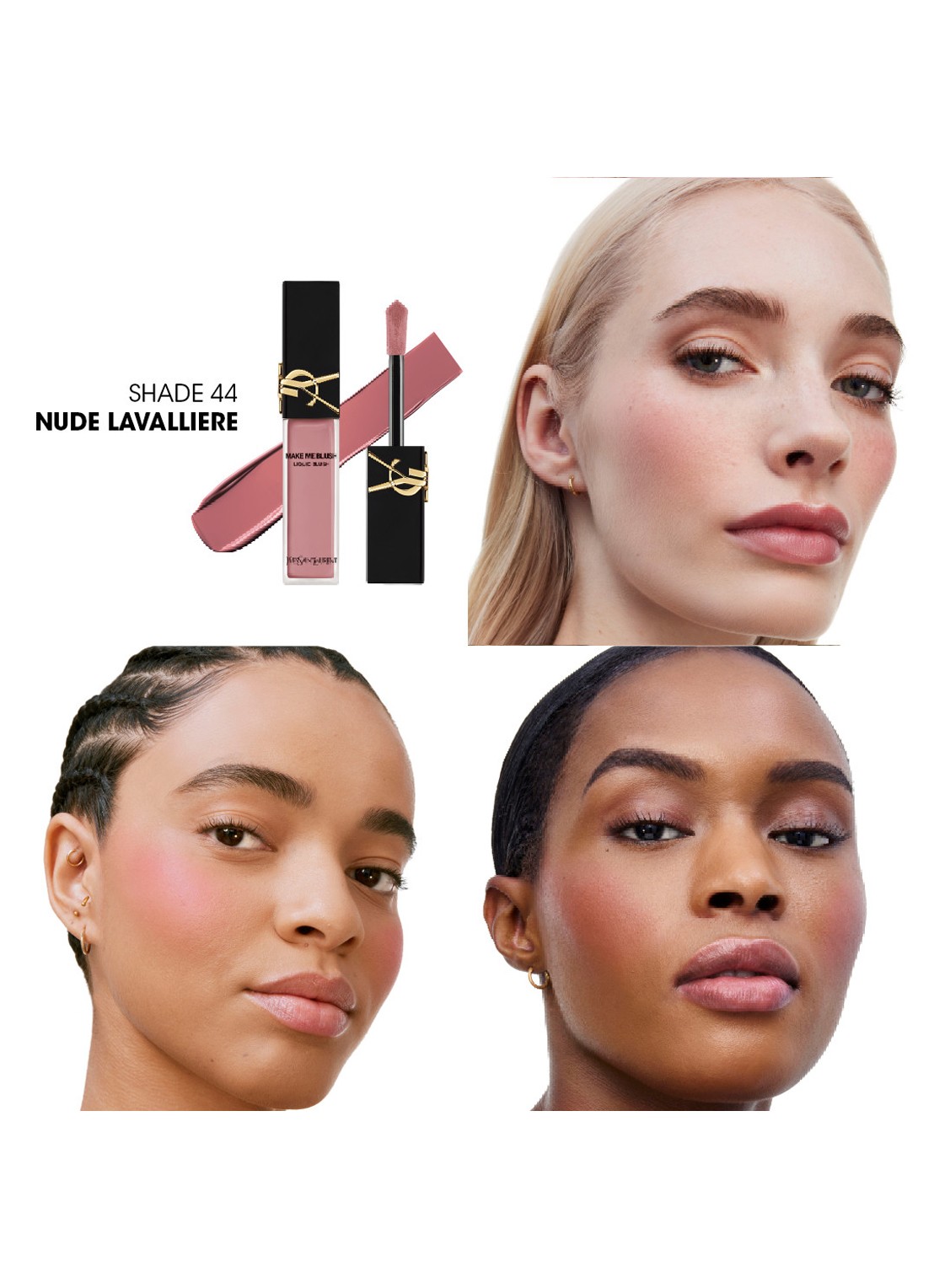Yves Saint Laurent Make Me Blush Liquid Blush - vloeibare blush - detail 2 shade 44 nude lavalliere