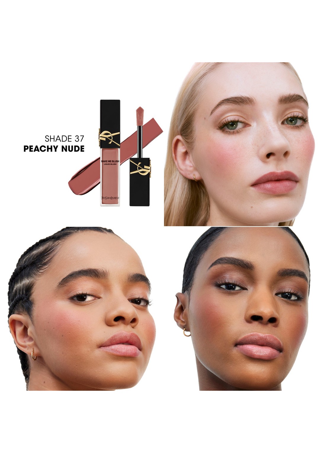 Yves Saint Laurent Make Me Blush Liquid Blush - vloeibare blush - detail 2 shade 66 fuschia fling