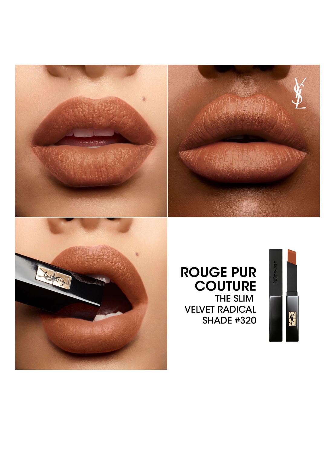 Yves Saint Laurent Rouge Pur Couture The Slim Velvet Radical - lipstick - detail 2 320
