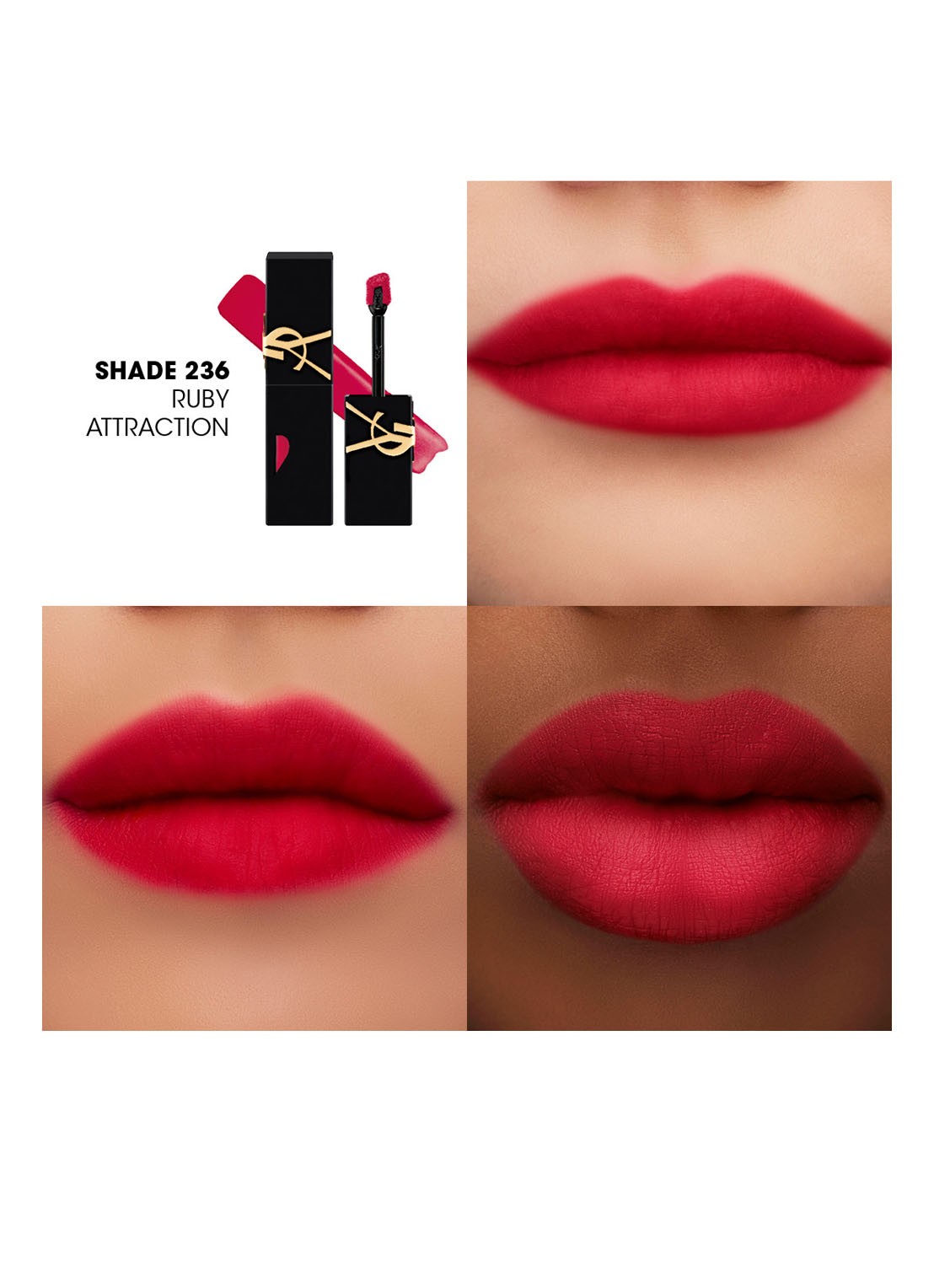Yves Saint Laurent The Inks Blur Blurring Matte Lip Stain - detail 3 236 ruby attraction