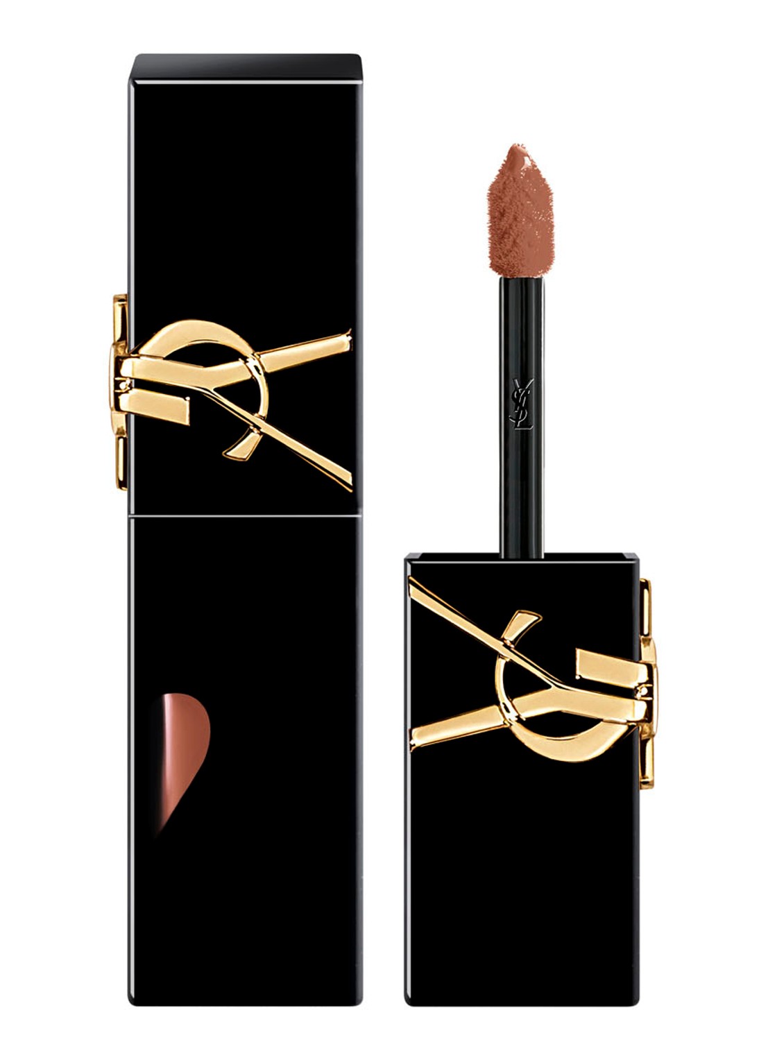Yves Saint Laurent The Inks Vinyl Cream High Shine Lip Stain - voorkant 614 brown ignition
