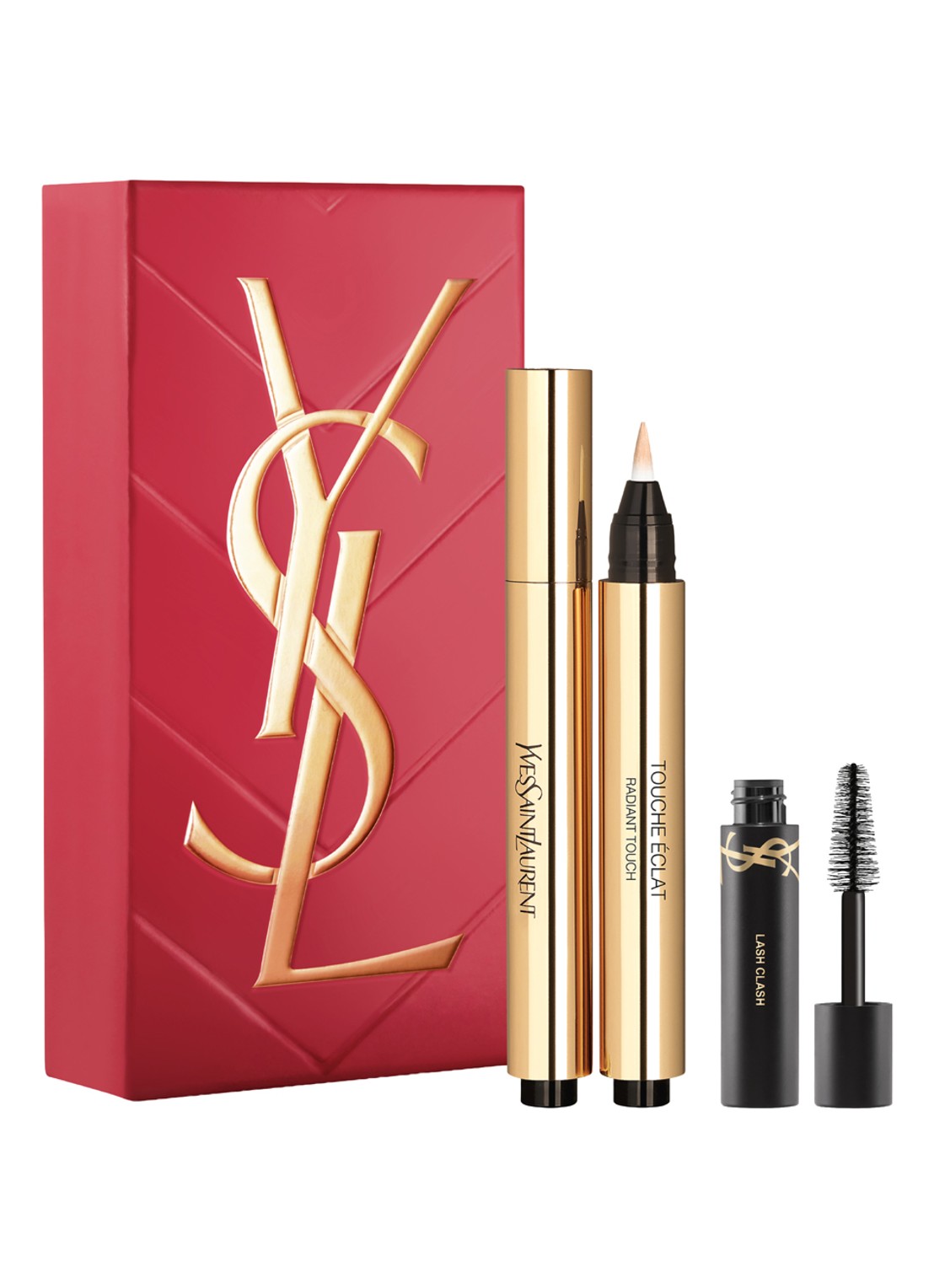 Yves Saint Laurent Touche éclat 02 + mini Lash Clash -  make-up set - voorkant undefined