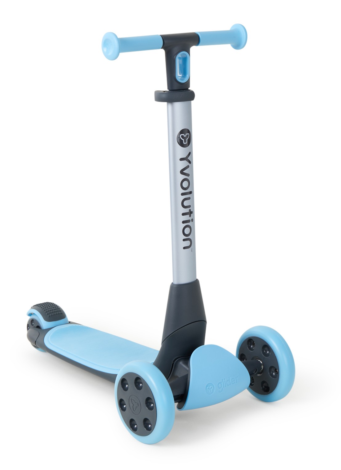 Yvolution Y Glider Nua step - voorkant 3 blauw