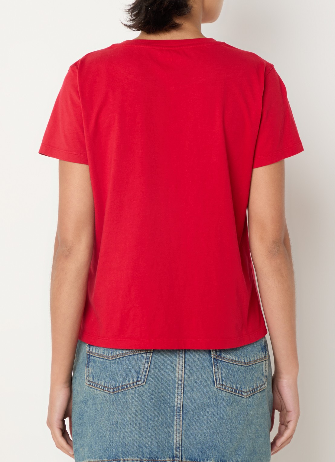 Zadig&Voltaire Alys T-shirt met logoborduring - achterkant rood