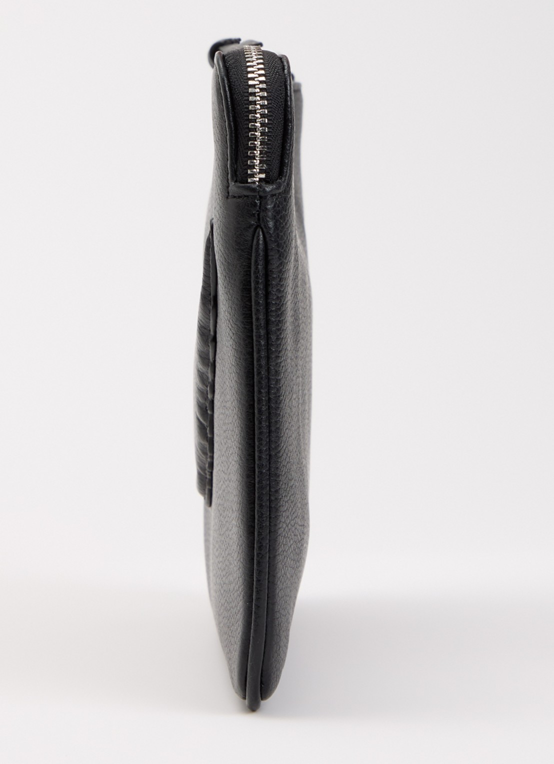 Zadig&Voltaire Angel clutch van leer met logo - detail 4 zwart