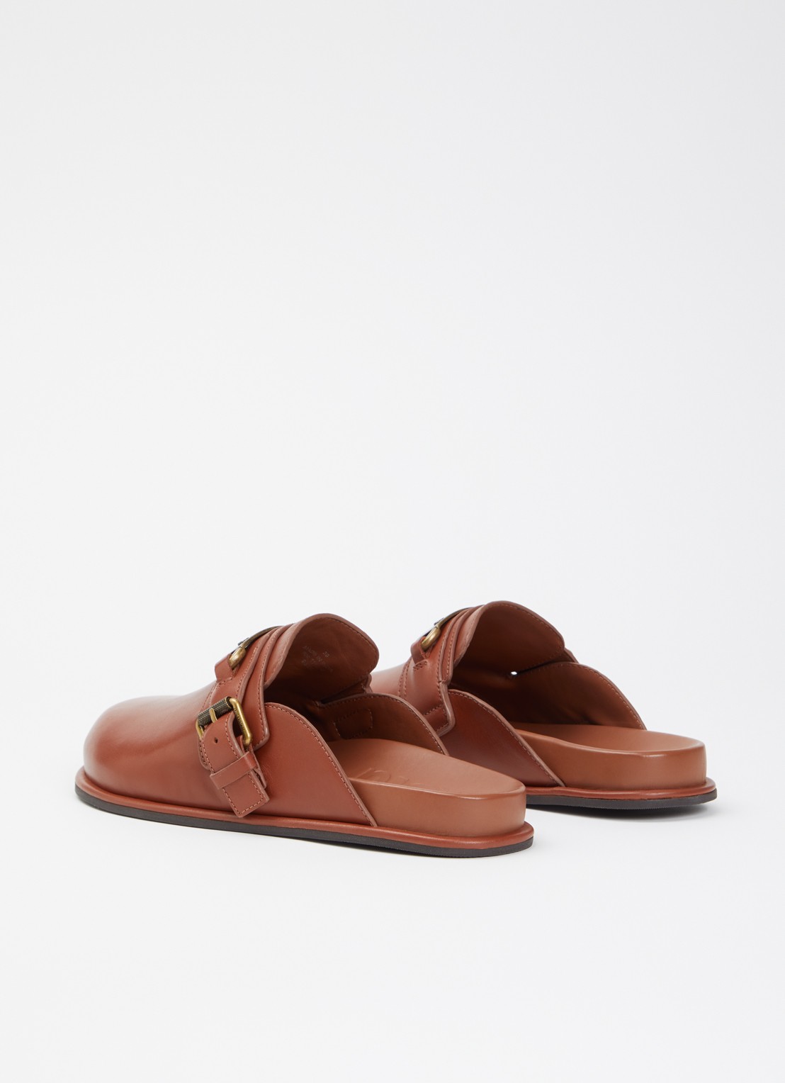 Zadig&Voltaire Angie Gourmette muiltje van leer - achterkant 5 cognac