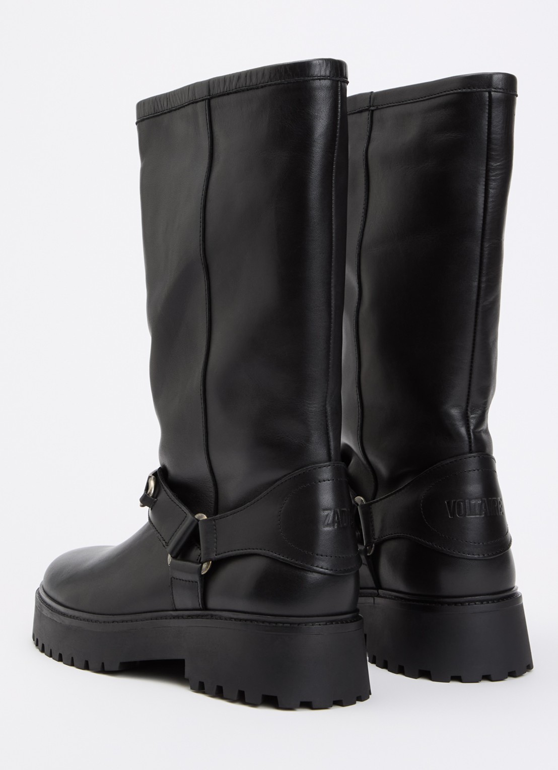 Zadig&Voltaire Angie laars van leer - achterkant 4 zwart
