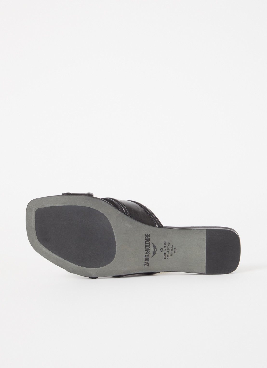 Zadig&Voltaire Azora sandaal van leer - detail 5 zwart