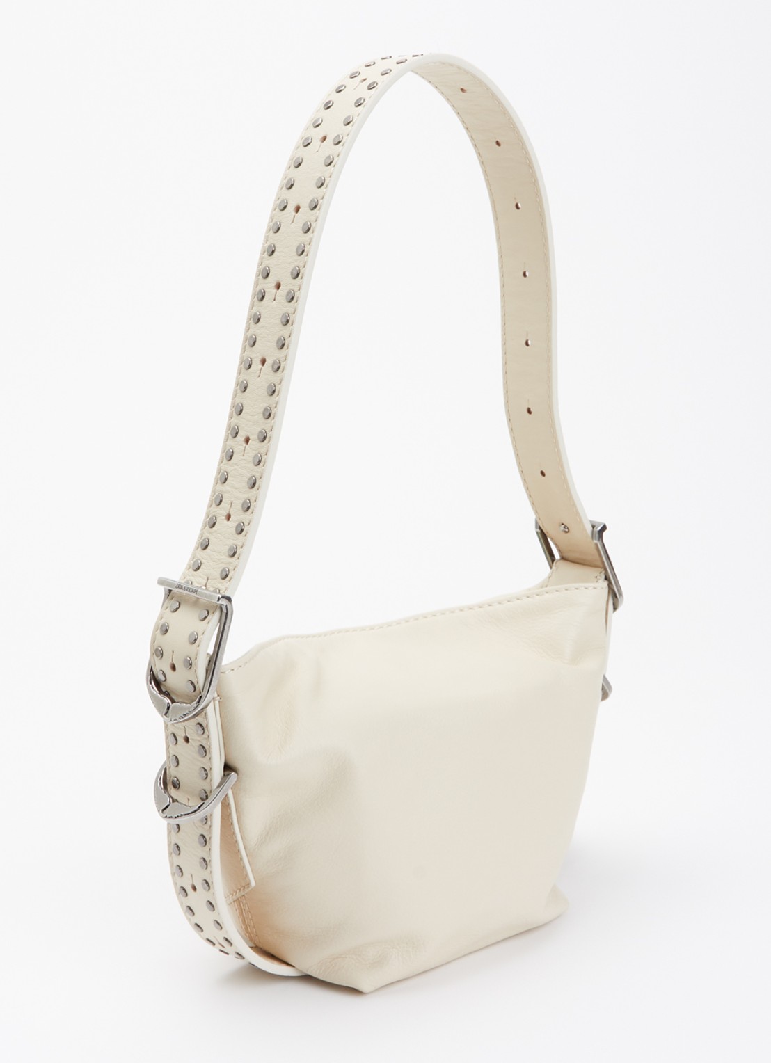 Zadig&Voltaire Baby Jane crossbodytas van leer - achterkant 2 creme