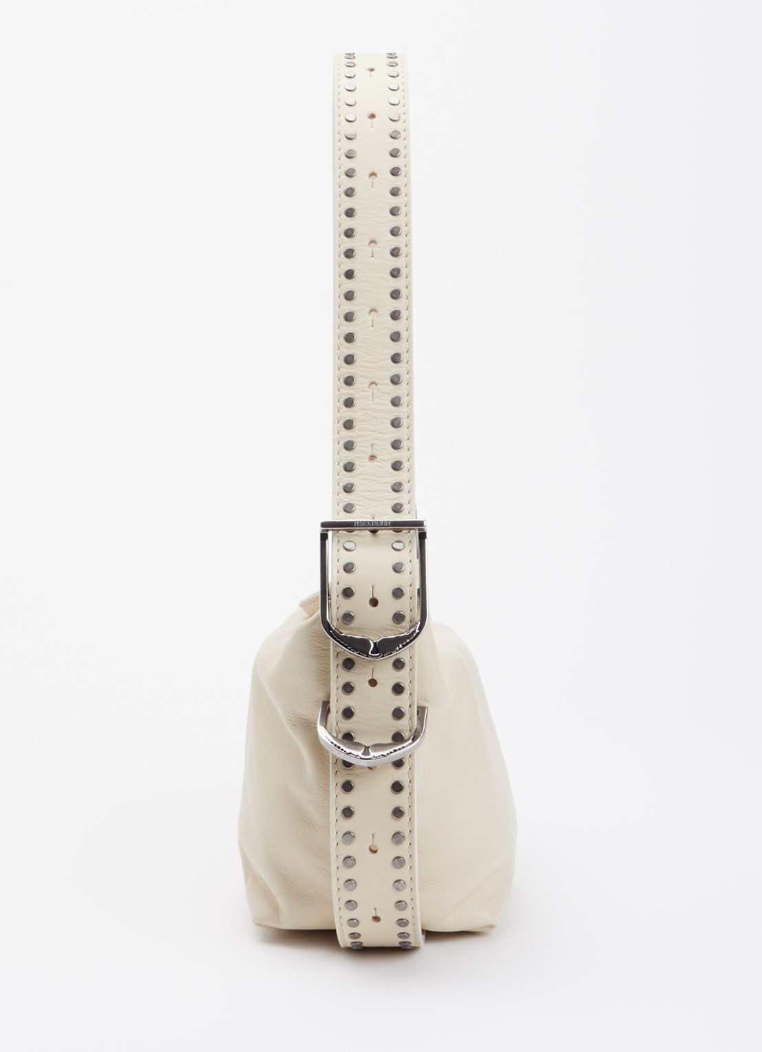 Zadig&Voltaire Baby Jane crossbodytas van leer - detail 4 creme