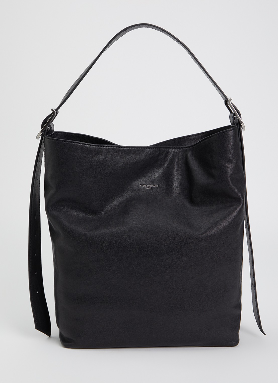 Zadig&Voltaire Baby Jane crossbodytas van leer - voorkant 5 zwart