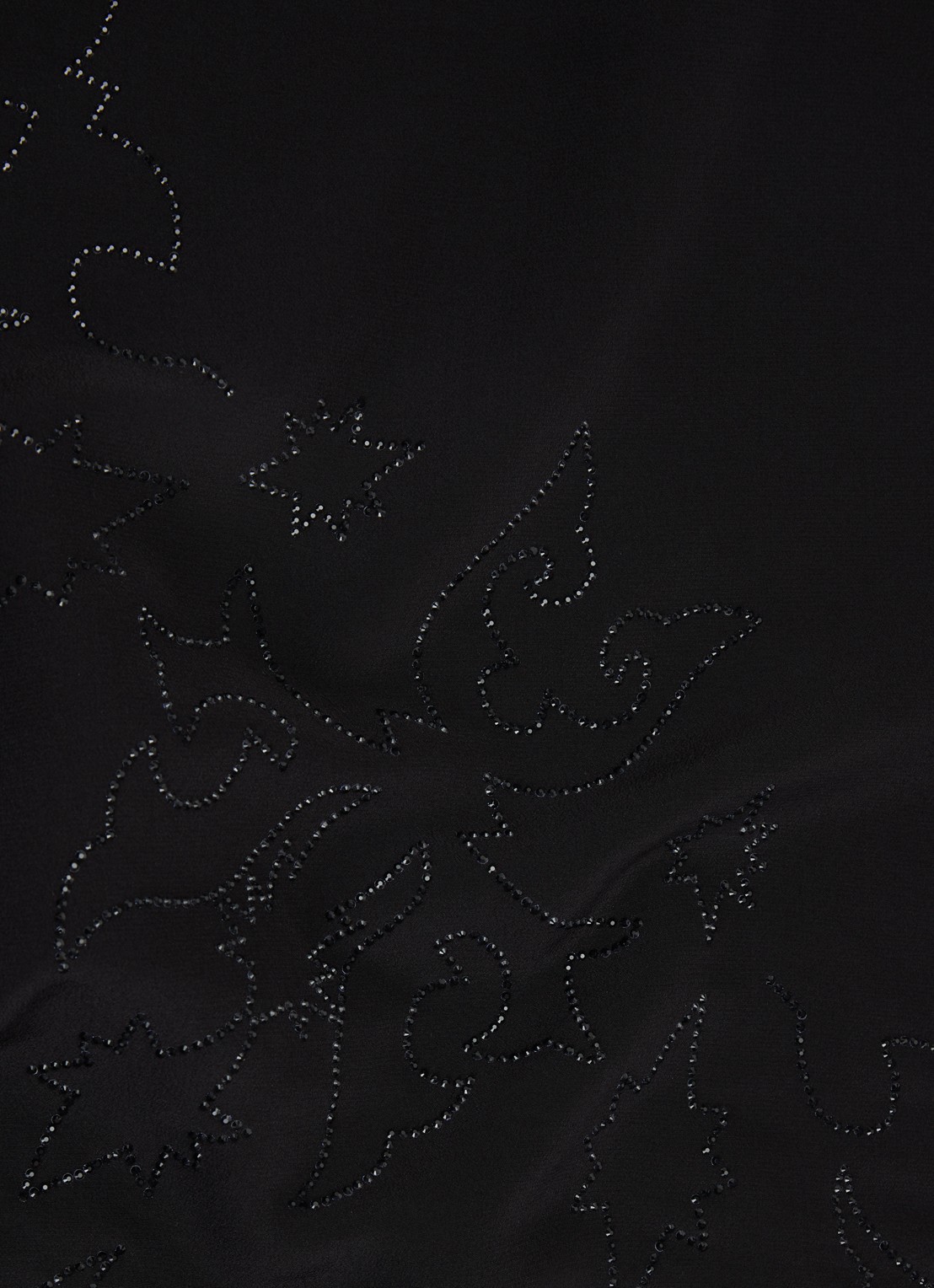 Zadig&Voltaire Blondie Western sjaal van zijde met strass 85 x 85 cm - detail 2 zwart