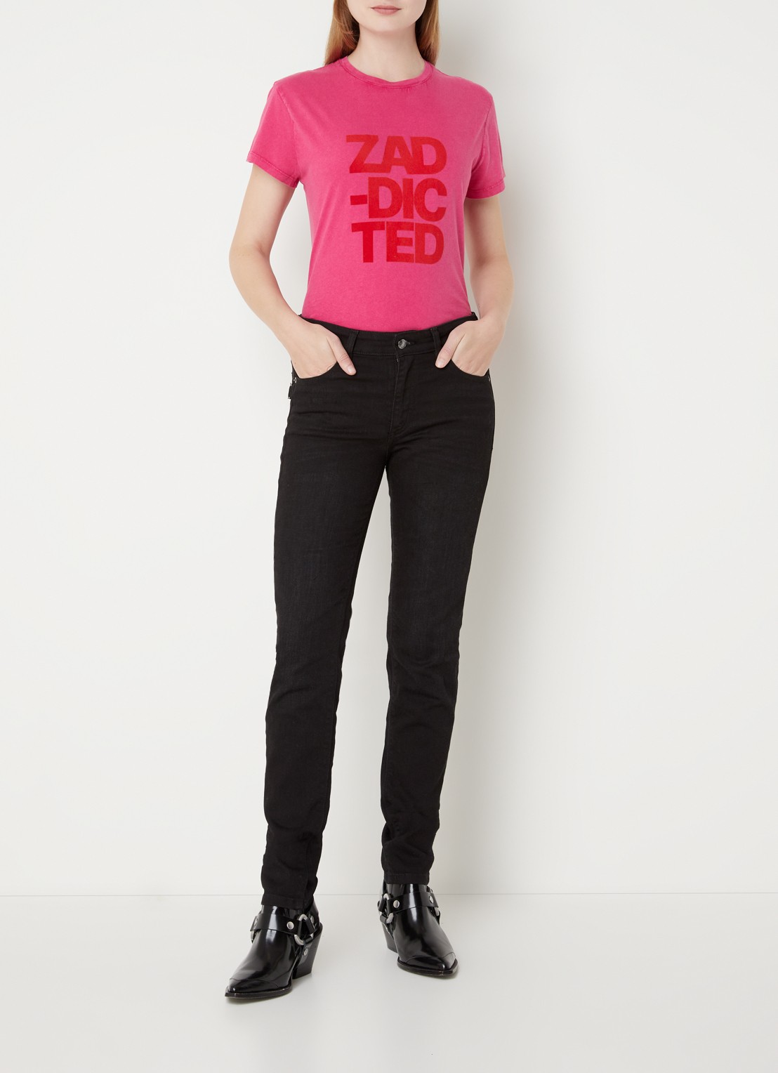 Zadig&Voltaire BOYFIT DENIM EC - voorkant 2 zwart