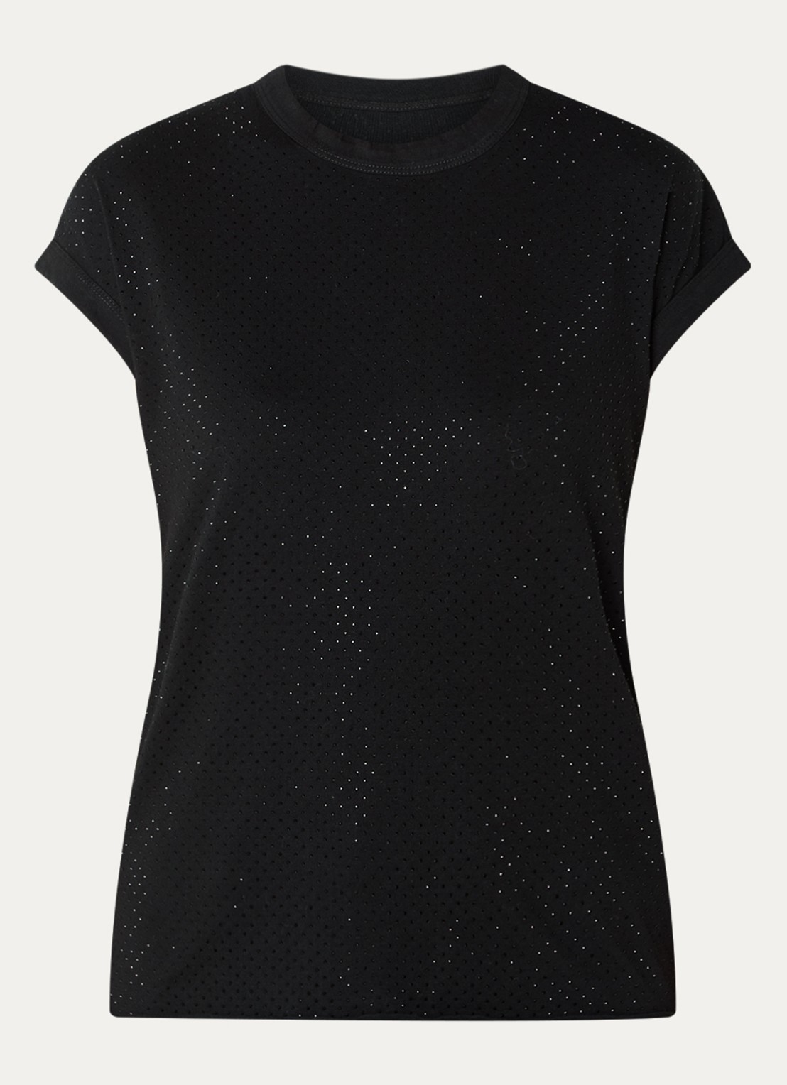 Zadig&Voltaire Cecilia top met strass - voorkant 3 zwart