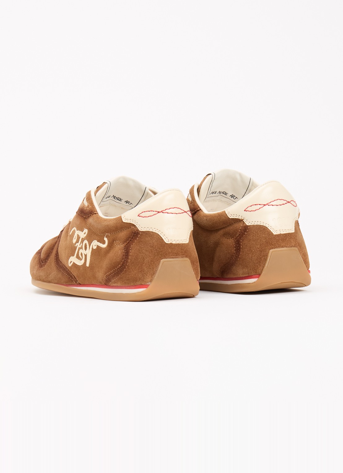 Zadig&Voltaire Dance sneaker van suède - achterkant cognac
