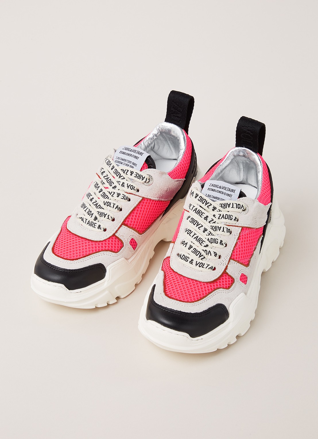 Zadig&Voltaire Future sneaker met leren details - detail 3 undefined