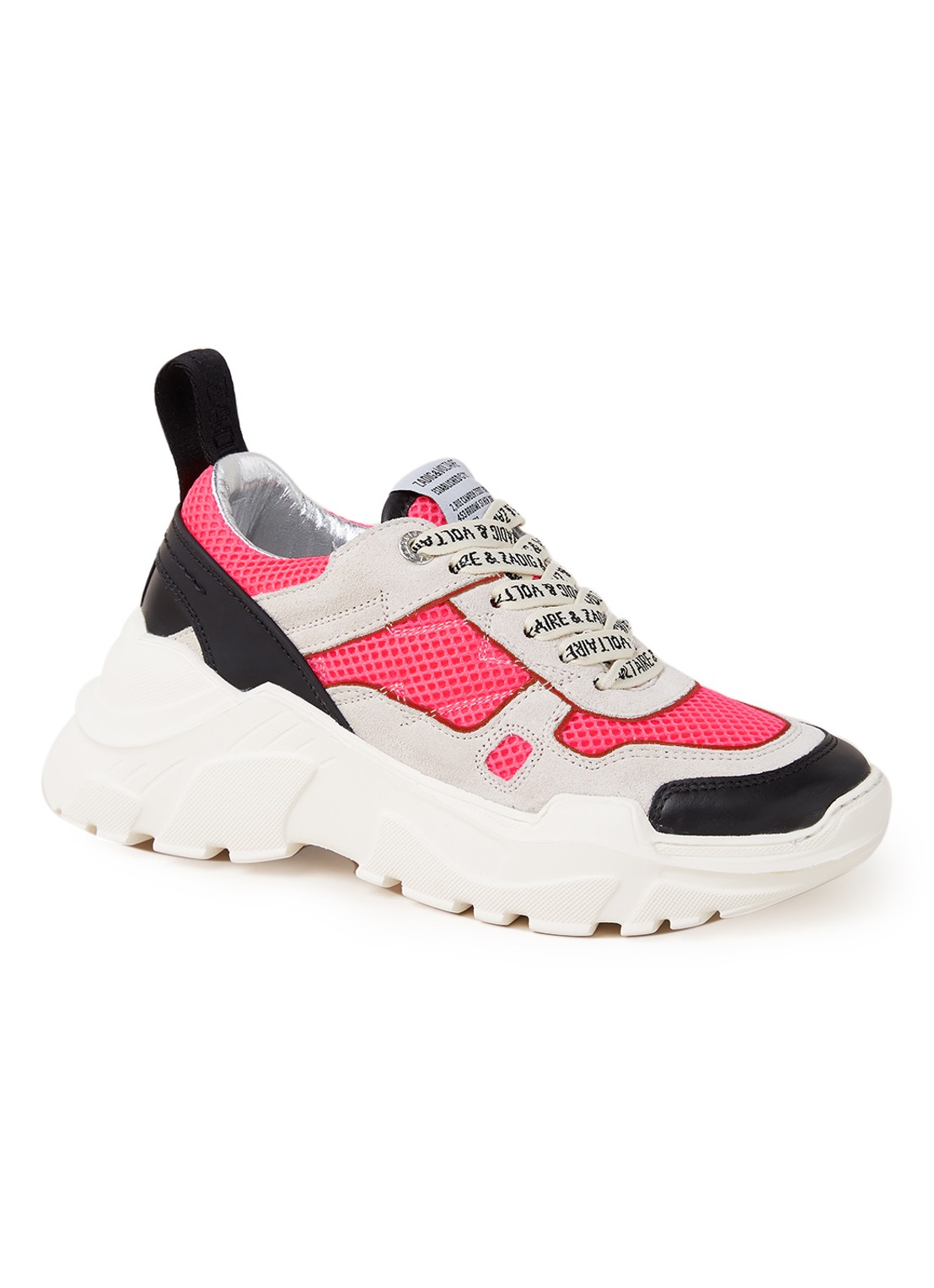 Zadig&Voltaire Future sneaker met leren details - voorkant 4 undefined