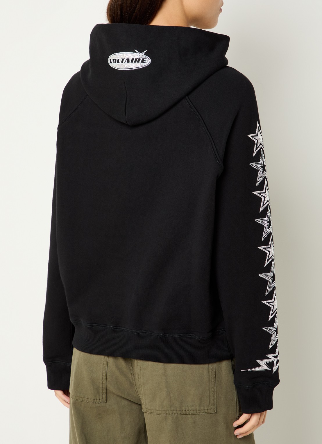 Zadig&Voltaire Georgys hoodie met strass - achterkant zwart