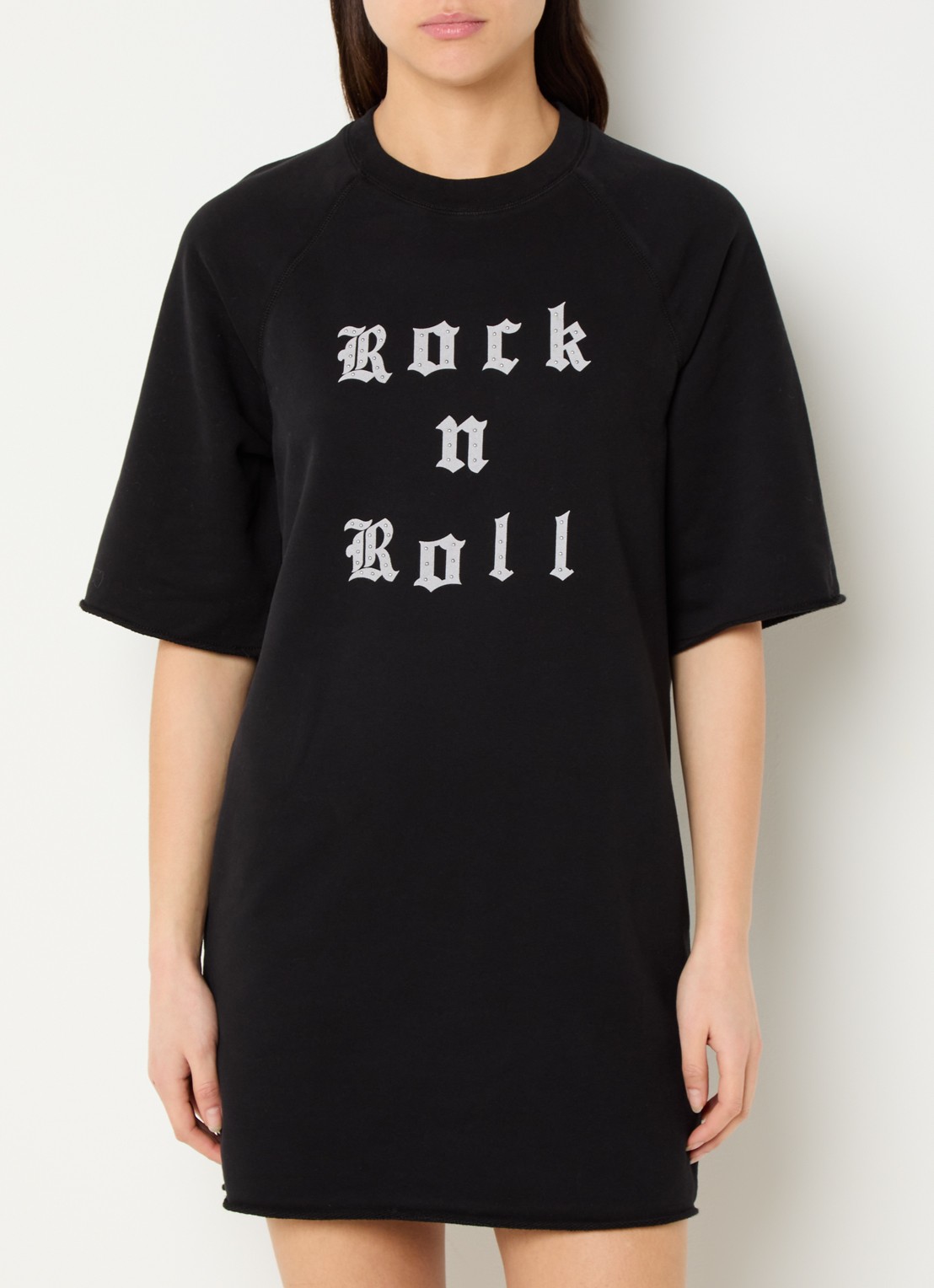 Zadig&Voltaire Grace mini trui-jurk met print en strass - detail 4 zwart
